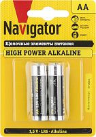 Элемент питания Navigator 94 752 NBT-NE-LR6-BP2 (цена за блистер)