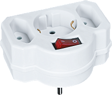 Разветвитель Navigator 94 698 NAD-3-R2F-WH 3 гн. 1гн с/з 2гн б/з