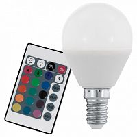 Лампа светодиодная Eglo 10682 E14 4Вт 3000K+RGB (управляется с пульта ДУ)