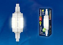 Лампа светодиодная Uniel LED-J78 R7s 6Вт 3000K LED-J78-6W/WW/R7s/CL PLZ06WH картон