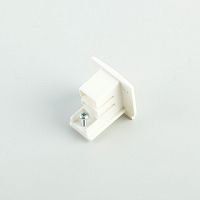 Заглушка для трехфазного шинопровода Feron 41076 PRO-0432/PRO-0432-3-RUS белый