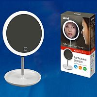 Зеркало настольное с подсветкой Uniel TLD-590 TLD-590 White/LED/80Lm/6000K/Dimmer