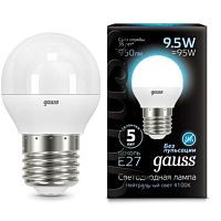 Светодиодная лампа Gauss 105102210 LED Globe E27 9.5W 4100K