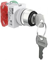 Переключатель AKS-2 Ф22 на 2 полож. с ключом 1НО+1НЗ черн. SchE 25053DEK