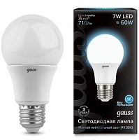 Светодиодная лампа GAUSS 102502207 Е27 7W(60W) 4100K AC220-240V груша