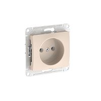 Розетка Glossa 16А без заземл. быстрозажим. клем. механизм беж. SE GSL000241S