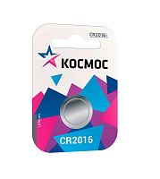 Элемент питания литиевый CR2016 1хBL (блист.1шт) КОСМОС KOC20161BL