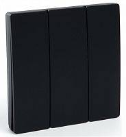 Выключатель беспроводной трехклавишный Feron 41724 TM83 230V, 500W черный