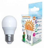 Лампа светодиодная Uniel  E27 6Вт 4000K LED-G45-6W/4000K/E27/FR/RA95 PLK01WH