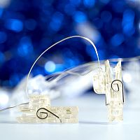 Гирлянда линейная Feron 41652 CL574 Прищепки 4,5м USB 2700K IP20