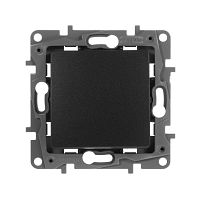 Механизм переключателя 1-кл. СП Etika 10А IP20 250В 10AX авт. зажимы антрацит Leg 672605