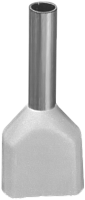 Наконечник Navigator 61 037 NET-E2-0.5-8-B50 НШВИ2, на 2 провода (50шт/упак)