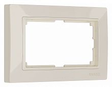 Рамка для двойной розетки Werkel Snabb Basic (слоновая кость) W0082003 Snabb Basic (слоновая кость)