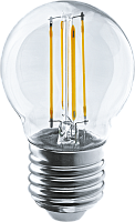 Лампа светодиодная Navigator 71 310 NLL-F-G45-4-230-2.7K-E27 4W 2700K Filament шарик
