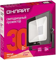 Светодиодный прожектор OnLight 61 177 OFL-30-RED-BL-IP65-LED 30W красный свет