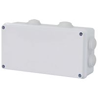 Коробка разветвительная STEKKER EBX30-03-65, 200*100*70 мм, 8 мембранных вводов, IP65, светло-серая