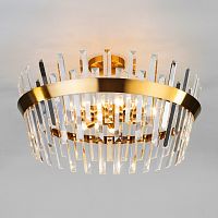Накладной светильник Eurosvet a047843 Steccato 10111/8 золотая бронза/прозрачный хрусталь Strotskis