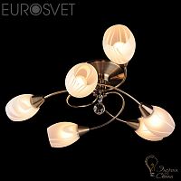 Люстра потолочная EUROSVET 2275/6 античная бронза Вирджиния