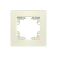 Рамка 1-м Афина сл. кость (ivory) Universal A0053-I