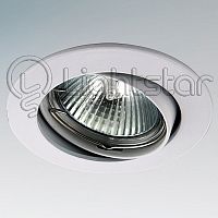Встраиваемый светильник Lightstar Lega 11 011050 GU4 белый d70(55)