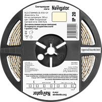 Светодиодная лента Navigator 71 699 NLS-5730WW60-30-IP20-12V (цена за бухту 5м)
