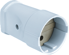 Розетка прямая Navigator 61 716 NCA-SK01-10A-X-WH переносная б/з белая
