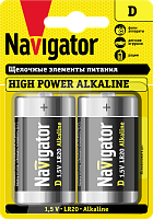 Элемент питания Navigator 94 755 NBT-NE-LR20-BP2 (цена за блистер)