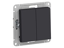 Механизм переключателя проходного 2-кл. СП AtlasDesign 10А IP20 (сх. 6/2) 10AX карбон SE ATN001065
