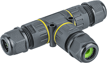 Герметичный кабельный коннектор Navigator 82 836 NTB-T02-3P-IP68 T-образный 3PIN