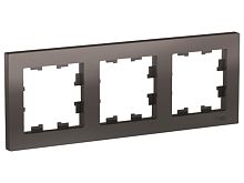 Рамка 3-м AtlasDesign универс. мокко SchE ATN000603