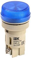 Арматура светосигнальная ENR-22 230В d22мм цилиндр неон син. IEK BLS40-ENR-K07