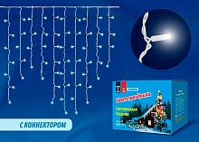 Гирлянда светодиодная бахрома [3x1 м] Uniel UL-00001367 ULD-B3010-200/SWK WHITE IP67 соединяемая