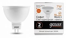 Лампа светодиодная GAUSS Elementary 13517 GU5.3 7W(75W) 3000K 180-240V