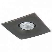 Встраиваемый светильник Lightstar Levigo 010038 GU5.3 черный хром 100x100(68)