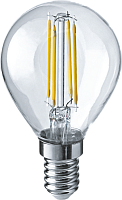 Лампа светодиодная Navigator 71 309 NLL-F-G45-4-230-2.7K-E14 4W 2700K Filament шарик