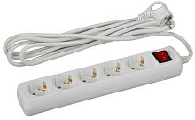 Удлинитель 5х5м с заземл. 10А IP20 ПВС 3х0.75 с выкл. Эра Б0035758