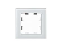 Рамка 1-м AtlasDesign Nature стекло бел. SchE ATN320101