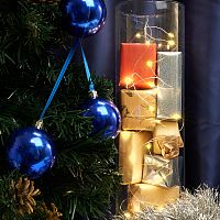 Светодиодная гирлянда Feron 41634 CL570 линейная желтый 2м+0.5м прозрачный шнур, питание от батареек IP20