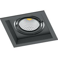 Светодиодный встраиваемый светильник Feron 41290 AL201 20W 4000K 35 градусов, черный IP20