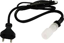 Кабель питания для круглого дюралайта FERON 26093 LD122 LED-R2W шнур 0,8м черный