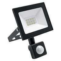Прожектор светодиодный с датчиком движения Saffit SFL80-20 29522 20Вт LED 6400K IP65 черный