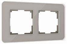 Рамка на 2 поста Werkel Elite (дымчатый, стекло) W0022417