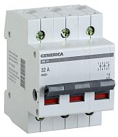 Выключатель нагрузки (мини-рубильник) 3п ВН-32 32А GENERICA IEK MNV15-3-032