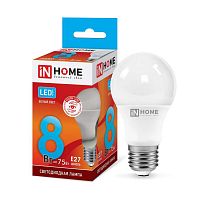 Лампа светодиодная LED-A60-VC 8Вт грушевидная 4000К нейтр. бел. E27 760лм 230В IN HOME 4690612024028