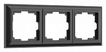 Рамка на 3 поста Werkel черный матовый W0032208