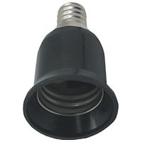 Переходник с цоколя E14 на E27 Ecola A4T17BEAY чёрный 421554