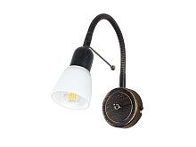 Бра с выключателем Arte Lamp Lettura A7009AP-1BR