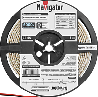 Светодиодная лента Navigator 71 769 NLS-5050СW60-14.4-IP65-12V (цена за бухту 5м)