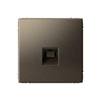 Розетка компьютерная ArtGallery RJ45 кат.5E механизм мокко SE GAL000683