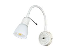 Бра с выключателем Arte Lamp Lettura A7009AP-1WG